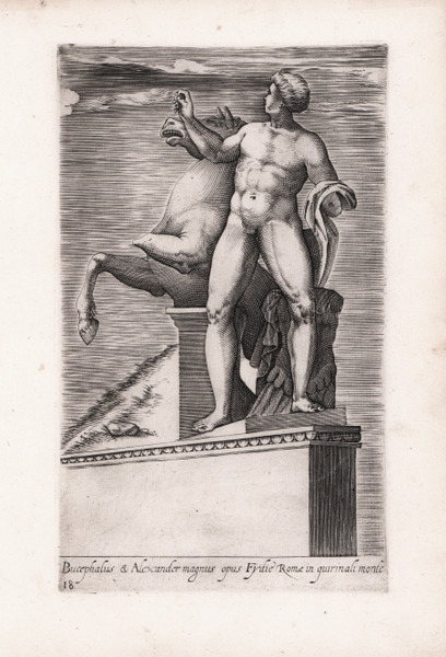 Bucephalus & Alexander magnus opus Fydie Romae in quirinali monte