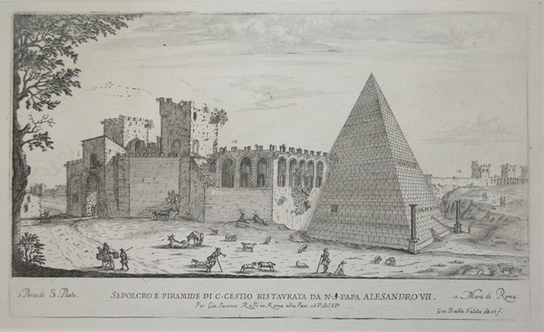 Sepolcro e Piramide di C. Cestio ristaurata da N. S. …