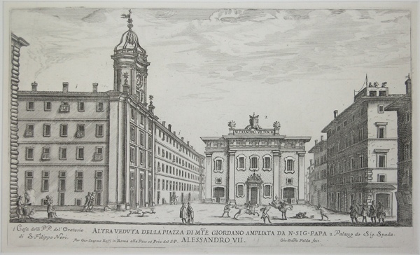 Altra veduta della piazza di m(on)te Giordano ampliata da N.Sig.Papa …