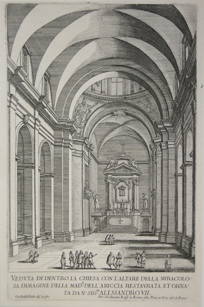 Veduta di dentro la Chiesa con l'altare della miracolosa immagine …