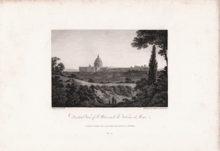 Distant View of St. Peters and the Vatican at Rome