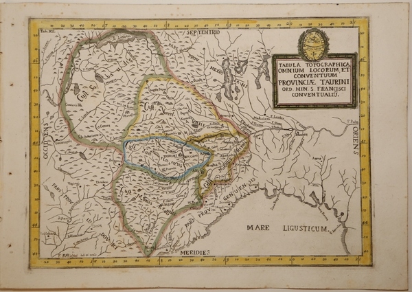 Tabula Topographica Omniu Locorum et Conventuum Provinciae Tauriniâ¦