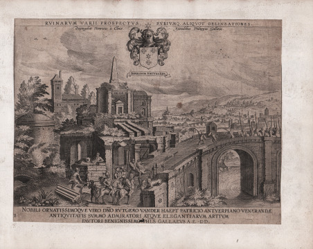 Ruinarum Varii Prospectus [Veduta di Roma da Ponte Milvio]