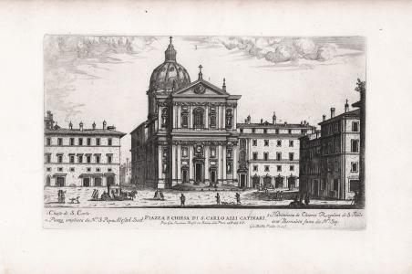 Piazza e Chiesa di S. Carlo alli Catinari