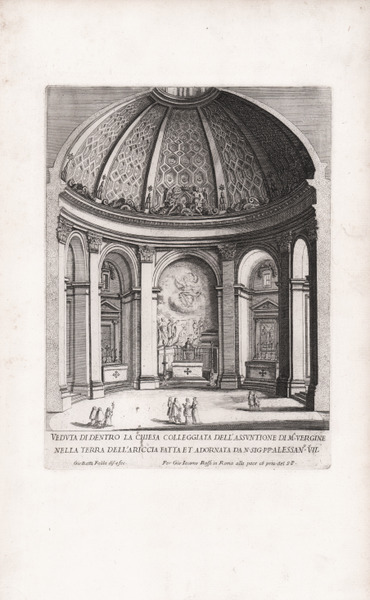 Veduta di dentro la Chiesa Colleggiata dell'Assuntione di M.a Vergine …