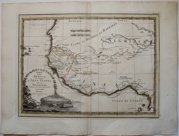 Parte dell'Africa che comprende l'Alta Guinea con la Nigrizia delineata …