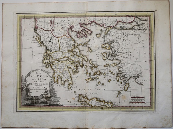 La Grecia Antica dvisa ne' suoi Stati