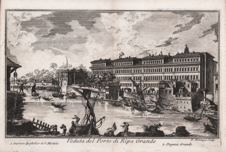 Veduta del Porto di Ripa Grande