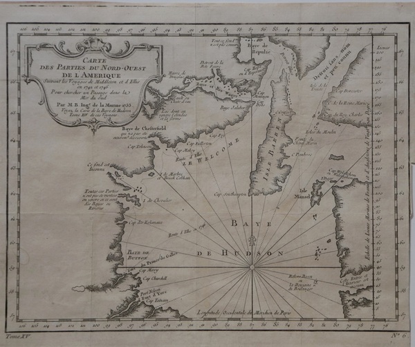 Carte des Parties du Nord-Ouest de l'Amerique