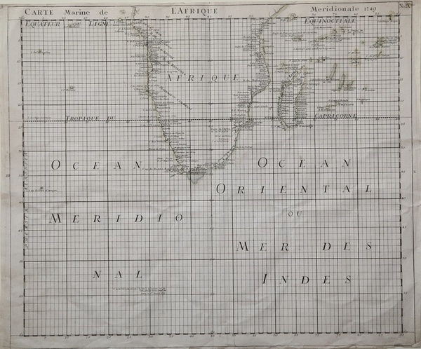 Carte Marine de l'Afrique Meridionale