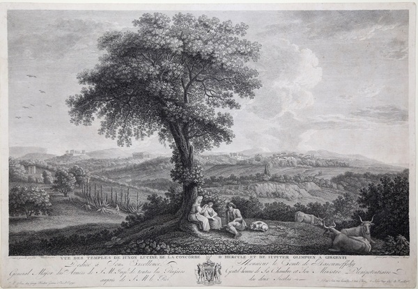 Vue des Temples de Iunon Lucine de la Concorde