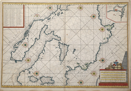 (Carta nautica dell Mediterraneo Centrale)