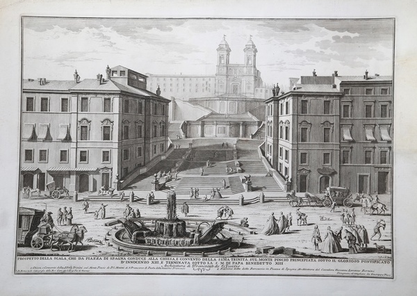 Prospetto della Scala che da Piazza di Spagna conduce alla …