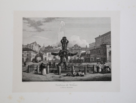 Fontana del Tritone in Piazza Barberini.