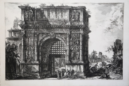 Veduta dell'Arco di Benevento nel Regno di Napoli