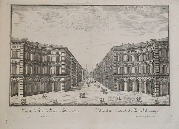 VÃ¼e de la RÃ¼e du Po' avec' l'Illumination / Veduta …