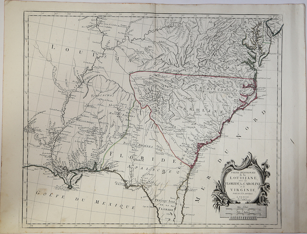 Partie Méridionale de la Louisiane, avec la Floride, la Caroline …