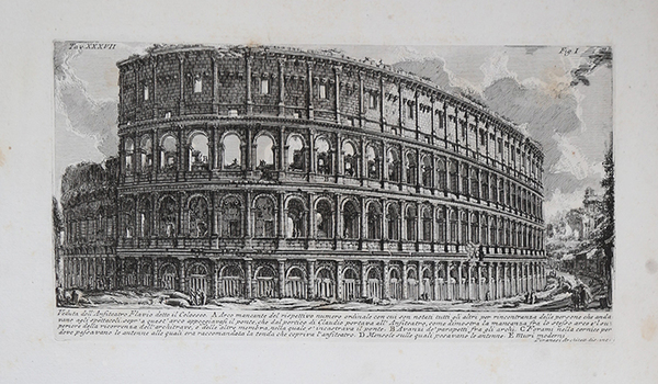 Veduta dell'Anfiteatro Flavio detto il Colosseo.