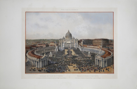 Basilique et Place de St. Pierre. / Basilica e Piazza …