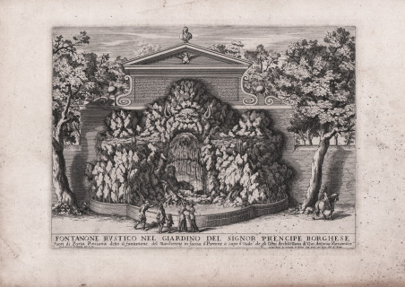 Fontanone Rustico nel Giardino del Signor Prencipe Borghese.