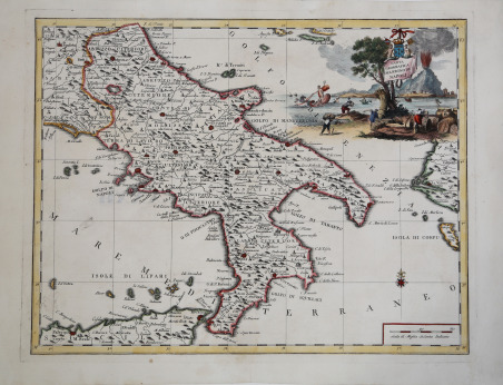 Carta Geografica del Regno di Napoli