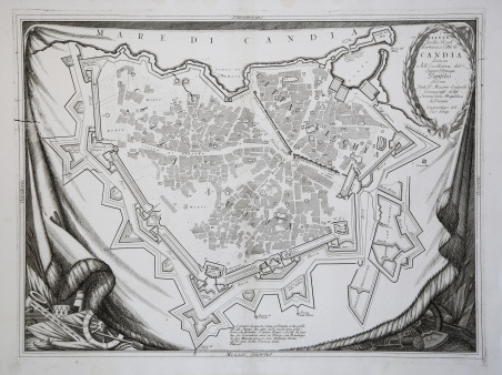 Pianta della Real Fortezza, e Città di Candia.