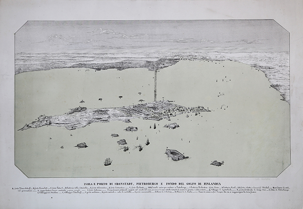Isola e Porto di Cronstadt, Pietroburgo e Fondo del Golfo …