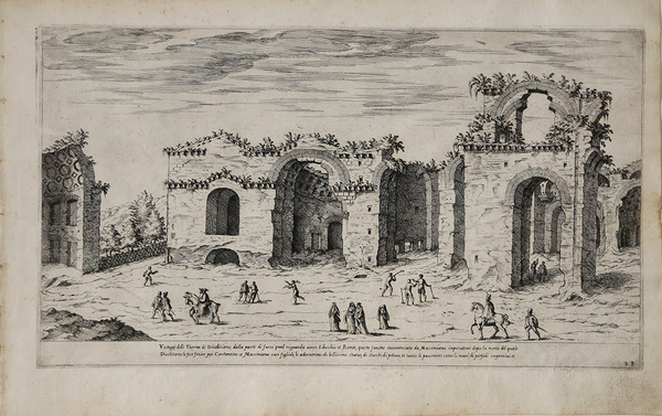 Vestigii delle Therme di Dioclitiano, dalla parte di fuori qual …