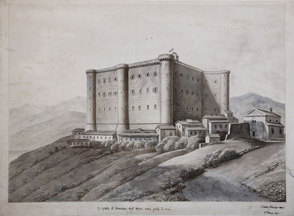 Il Castello di Bracciano degli Orsini dalla porta di terra