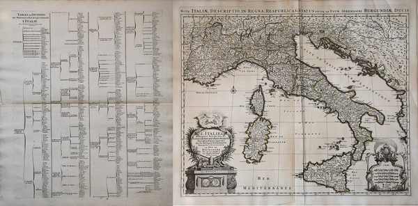 Nova Italiae Descriptio In Regna Respublicas et Status Divisae ad …