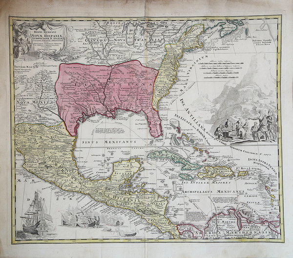 Regni Mexicani seu Novae Hispaniae Ludovicianae N. Angliae, Carolinae, Virginiae, …