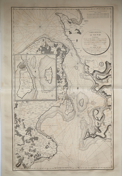 Carte réduite du Sunt contenant les côtes de l'île Séelande, …