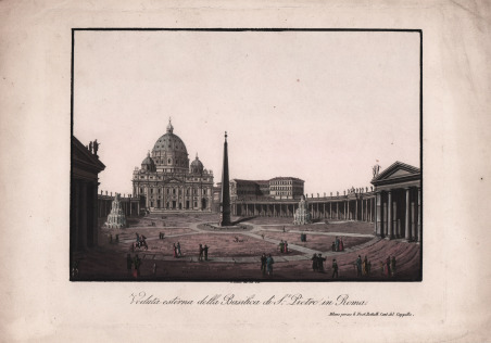 Veduta esterna della Basilica di St. Pietro in Roma