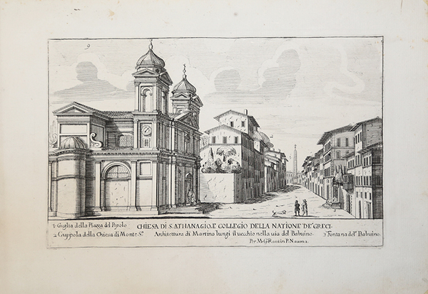 Chiesa di S. Athanagio, e Collegio della Natione de' Greci.