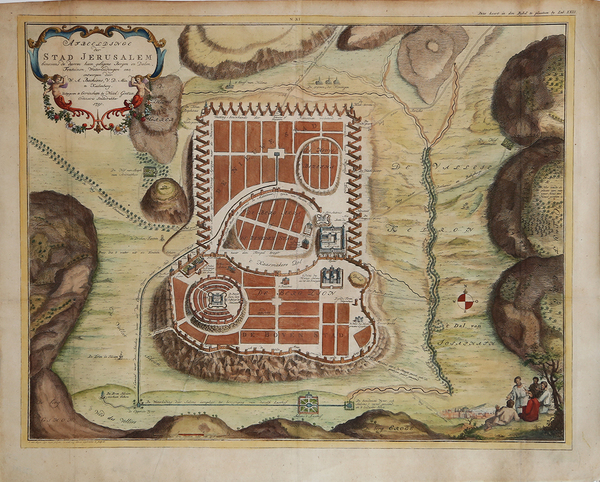 Afbeeldinge der stad Jerusalem.