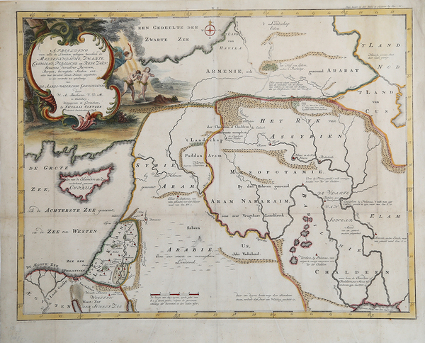 Afbeelding van alle de Landen gelegen tusschen de Middelandische…