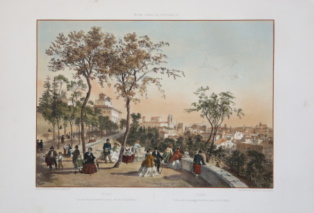 Rome, Vue prise de la promenade du Pincio, près de …