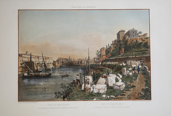 Port de Ripa Grande, avec une partie de l'Etablissement de …