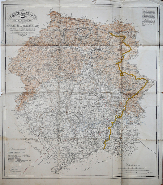 Carta del Friuli tra i fiumi Livenza ed Isonzo disegnata …