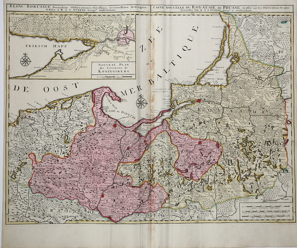 Regni Borussiae Secundum Observationes Novissima, Acuratissima… / Carte Nouvelle du …
