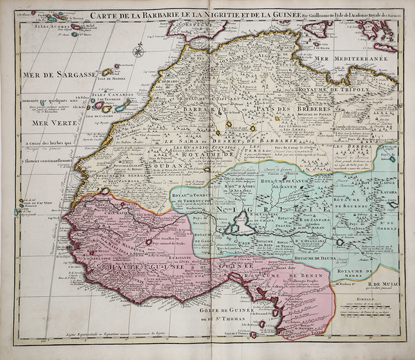 Carte de la Barbarie le la Nigritie et de la …