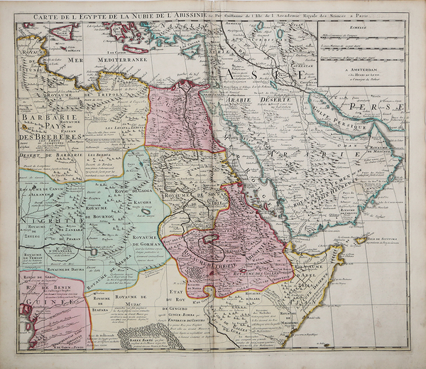 Carte de l'Egypte de la Nubie de l'Abissinie…