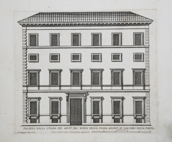 Palazzo nella strada del Giesù nel Rione della Pigna Archit. …