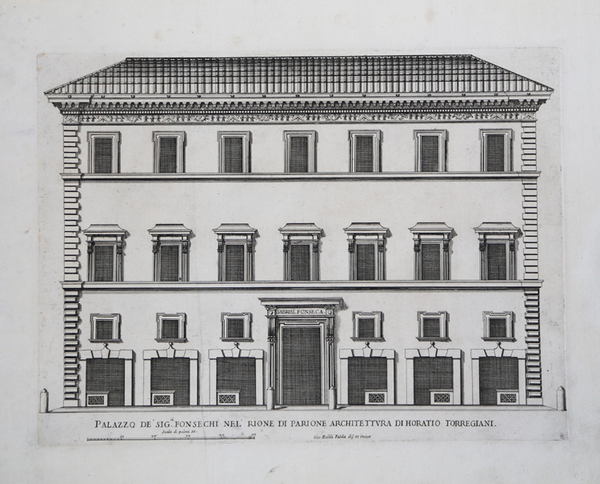 Palazzo De' Sig.ri Fonsechi nel' Rione di Parione Architettura di …