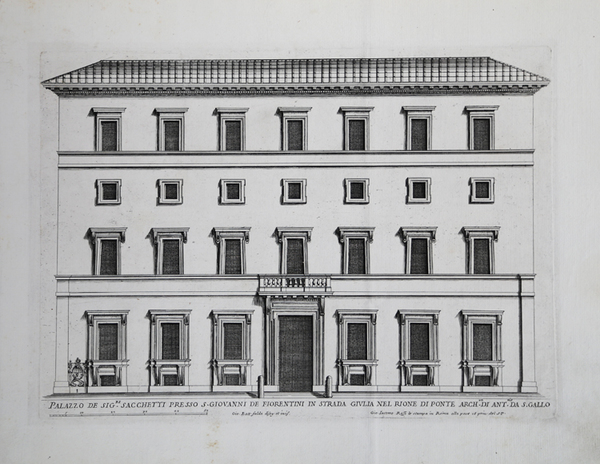 Palazzo de Sig.ri Sacchetti presso S. Giovanni de Fiorentini in …