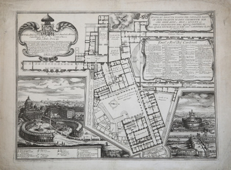 Nuova et Essatta Pianta del Conclave fatto in Sede Vacante …