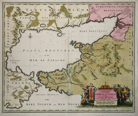 Nouvelle Carte Geographiqye de la Mer d'Asof ou de Zabache …