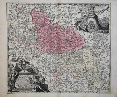 Silesiae Ducatus tam Superior quam Inferior juxta suos XVII minores …