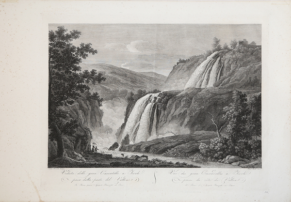 Veduta delle gran Cascatelle a Tivoli presa dalla parte del …