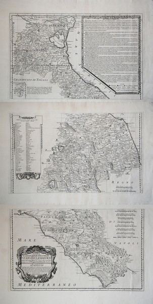 Nuova Carta Geografica dello Stato Ecclesiastico Delin.ta dal P. Cristof.ro …